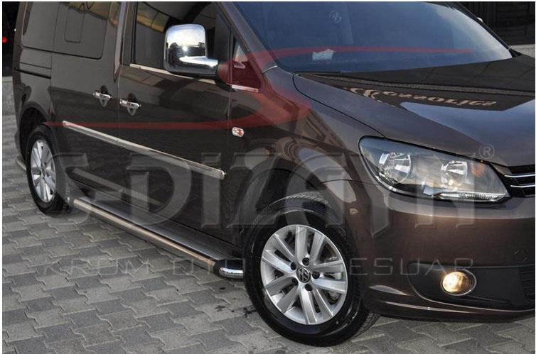 S-Dizayn VW Caddy Krom Yan Kapı Çıtası 4 Prç 2004-2015