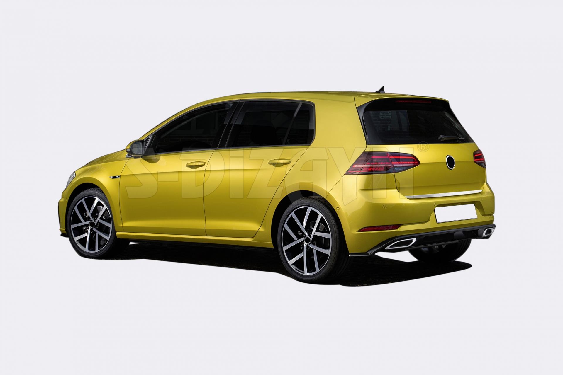 S-Dizayn VW Golf 7 Krom Bagaj Alt Çıta 2013-2020