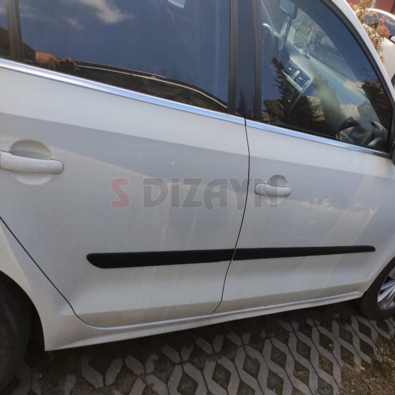 S-Dizayn VW Jetta ABS Plastik Yan Kapı Koruma Çıtası 2011-2019 A+ Kalite