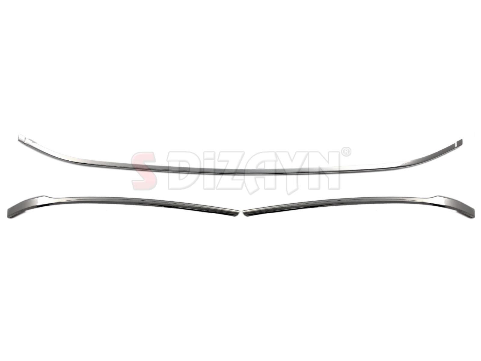 S-Dizayn VW Passat B8.5 Krom Ön Tampon Alt Çıtası 3 Parça 2019-2023