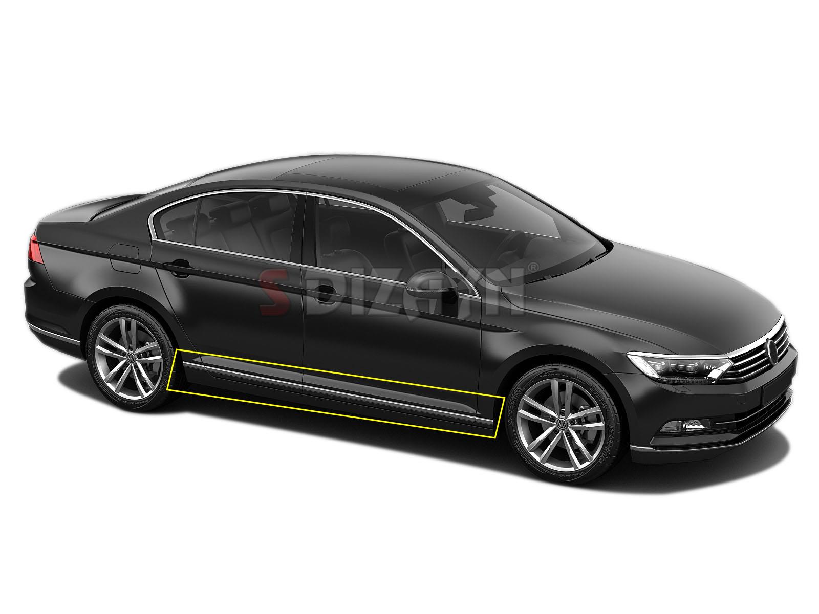 S-Dizayn VW Passat B8.5 Krom Yan Kapı Çıtası 8 Parça 2019-2023