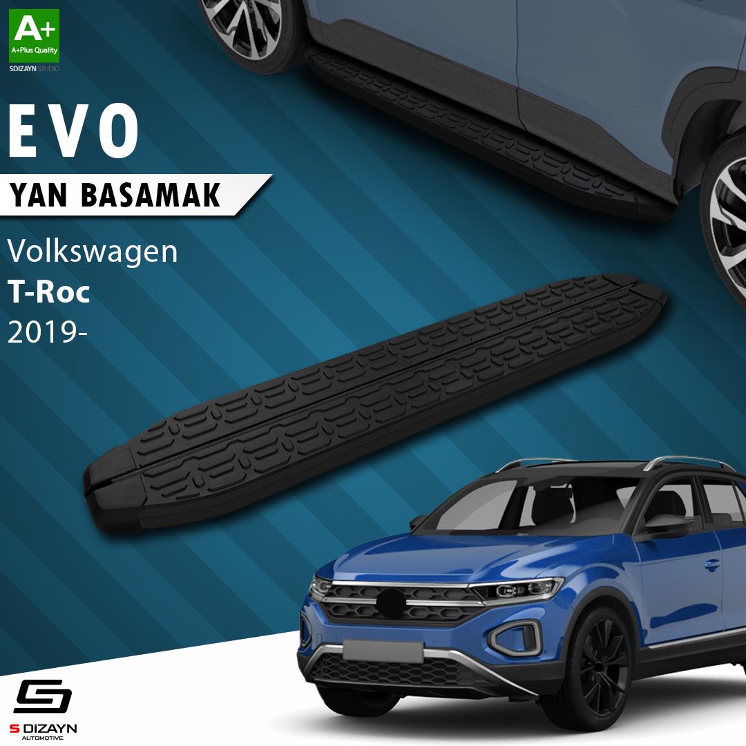 VW T-Roc Evo Siyah Yan Basamak 173 Cm 2019-2021 A+ Kalite