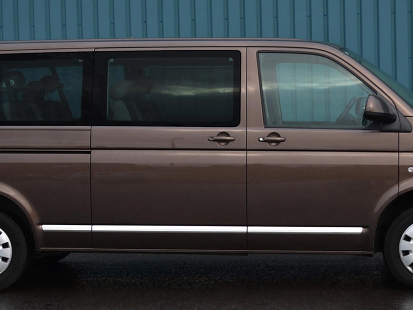 S-Dizayn VW T5 Caravelle Krom Yan Kapı Çıtası 5 Prç. (K.Ş) 2010 Üzeri