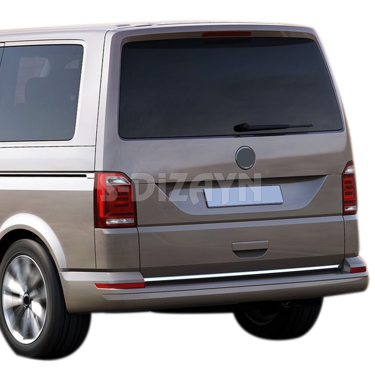 S-Dizayn VW T6 Transporter Krom Bagaj Alt Çıtası 2015-2025