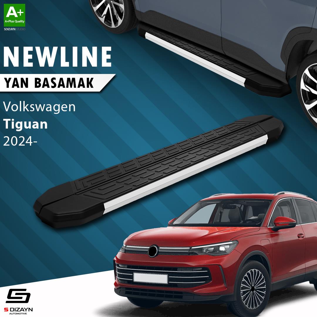 VW Tiguan 3 NewLine Aluminyum Yan Basamak 183 Cm 2024 Üzeri A+ Kalite