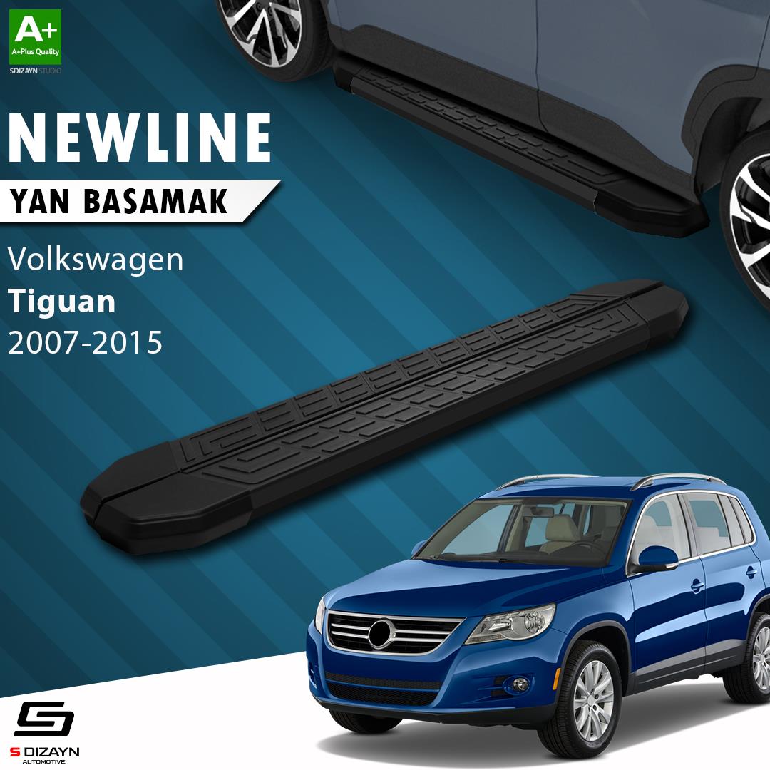 VW Tiguan NewLine Siyah Yan Basamak 173 Cm 2007-2015 A+ Kalite