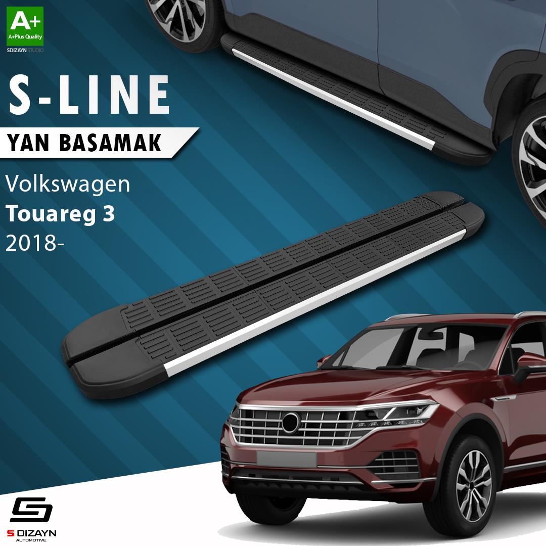 VW Touareg 3 S-Line Aluminyum Yan Basamak 193 Cm 2018 Üzeri A+ Kalite