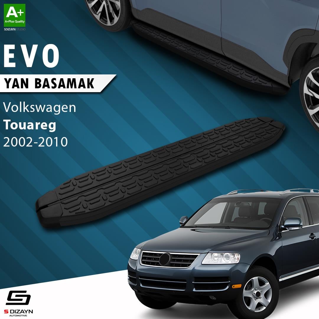 VW Touareg Evo Siyah Yan Basamak 193 Cm 2002-2010 A+ Kalite