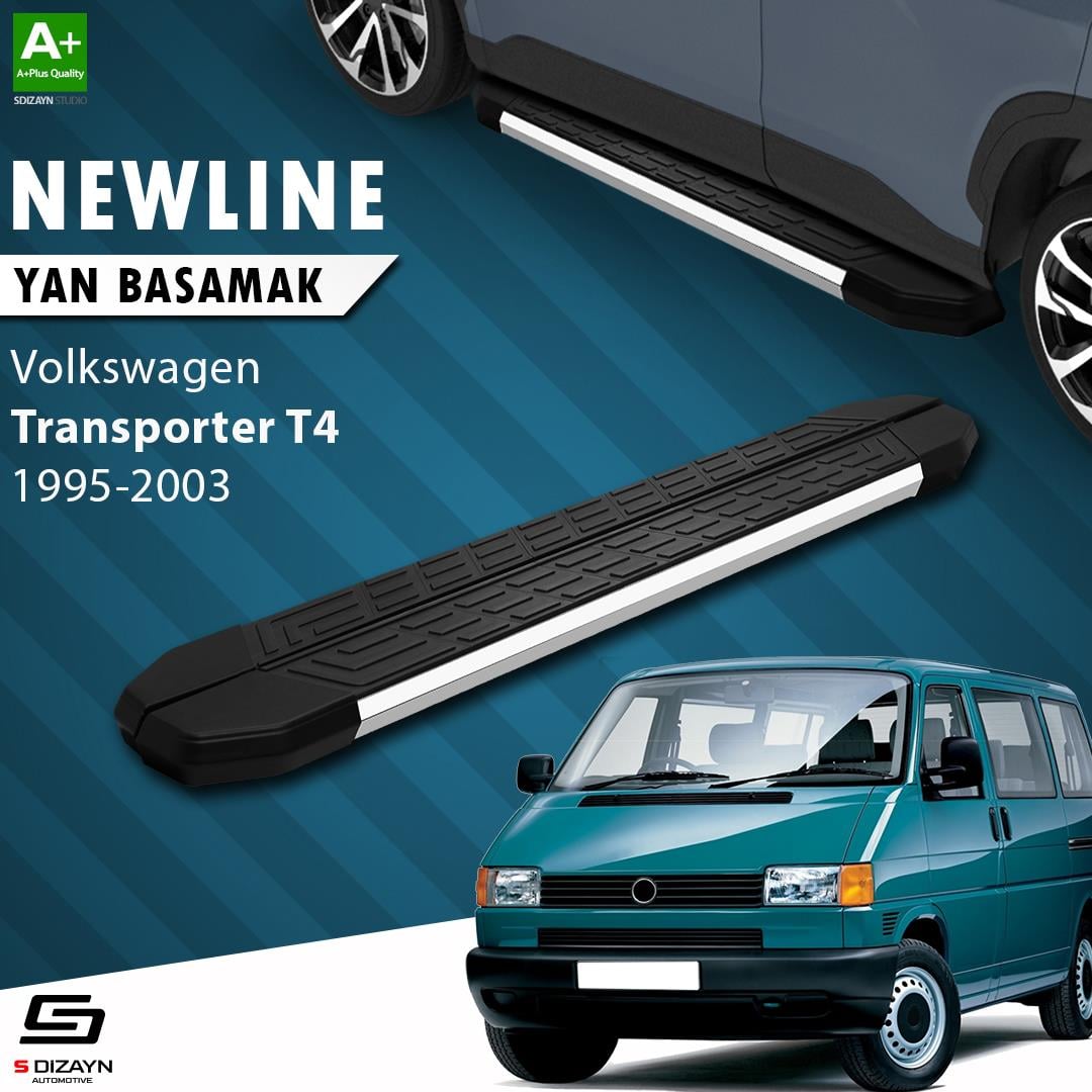 VW Transporter T4 Uzun Şase NewLine Krom Yan Basamak 253 Cm 1995-2003 A+ Kalite