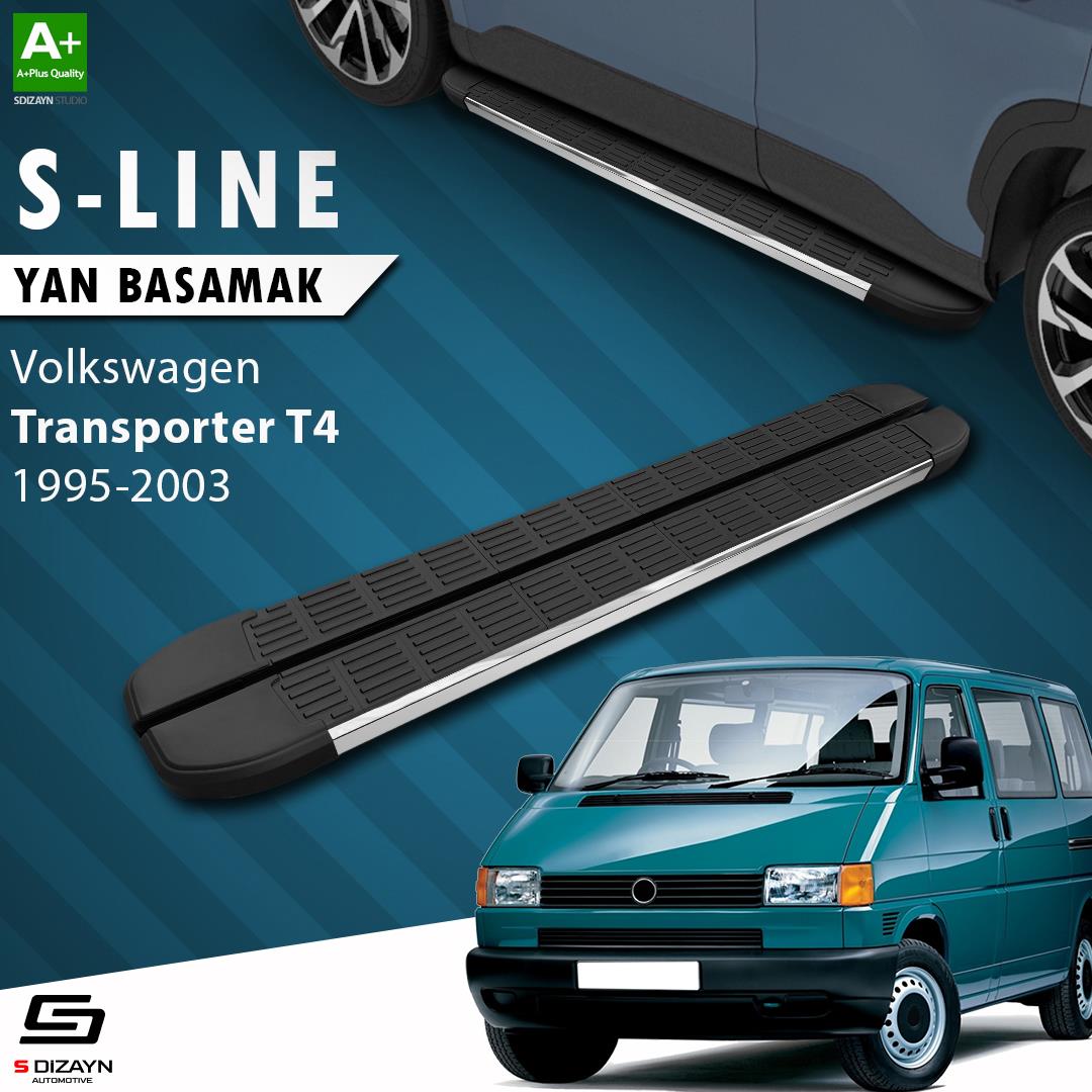 VW Transporter T4 Uzun Şase S-Line Krom Yan Basamak 253 Cm 1995-2003 A+ Kalite