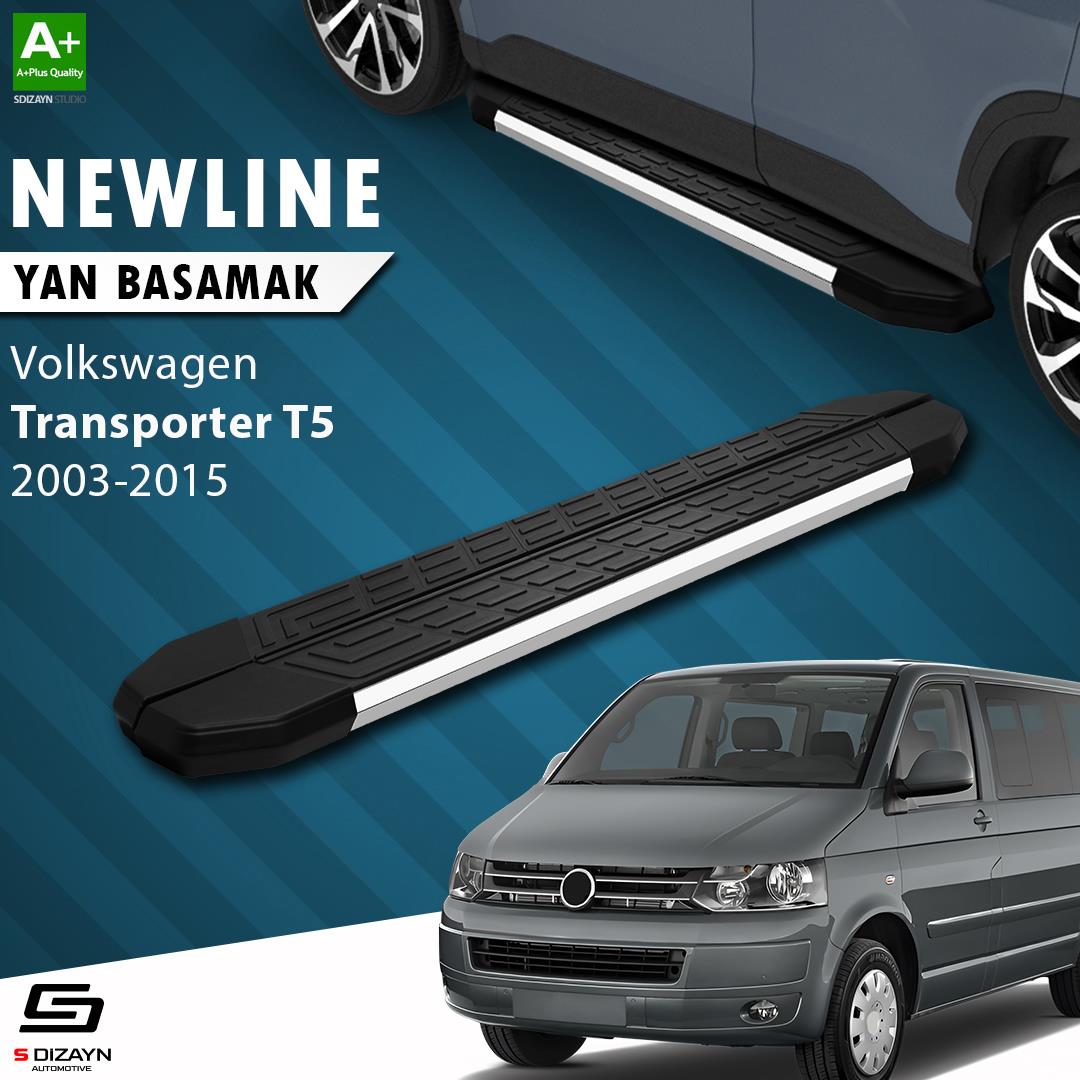 VW Transporter T5 Kısa Şase NewLine Krom Yan Basamak 213 Cm 2003-2010 A+ Kalite