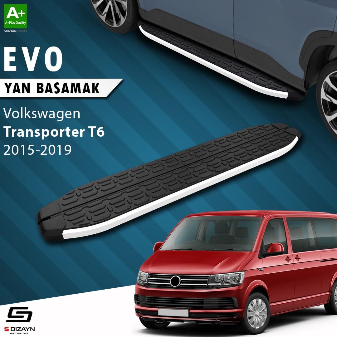 VW Transporter T6 Kısa Şase Evo Aluminyum Yan Basamak 213 Cm 2015-2019 A+ Kalite