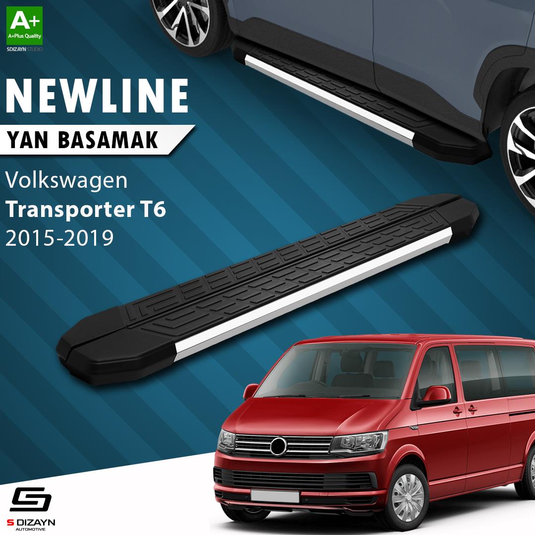 VW Transporter T6 Kısa Şase NewLine Krom Yan Basamak 213 Cm 2015-2019 A+ Kalite