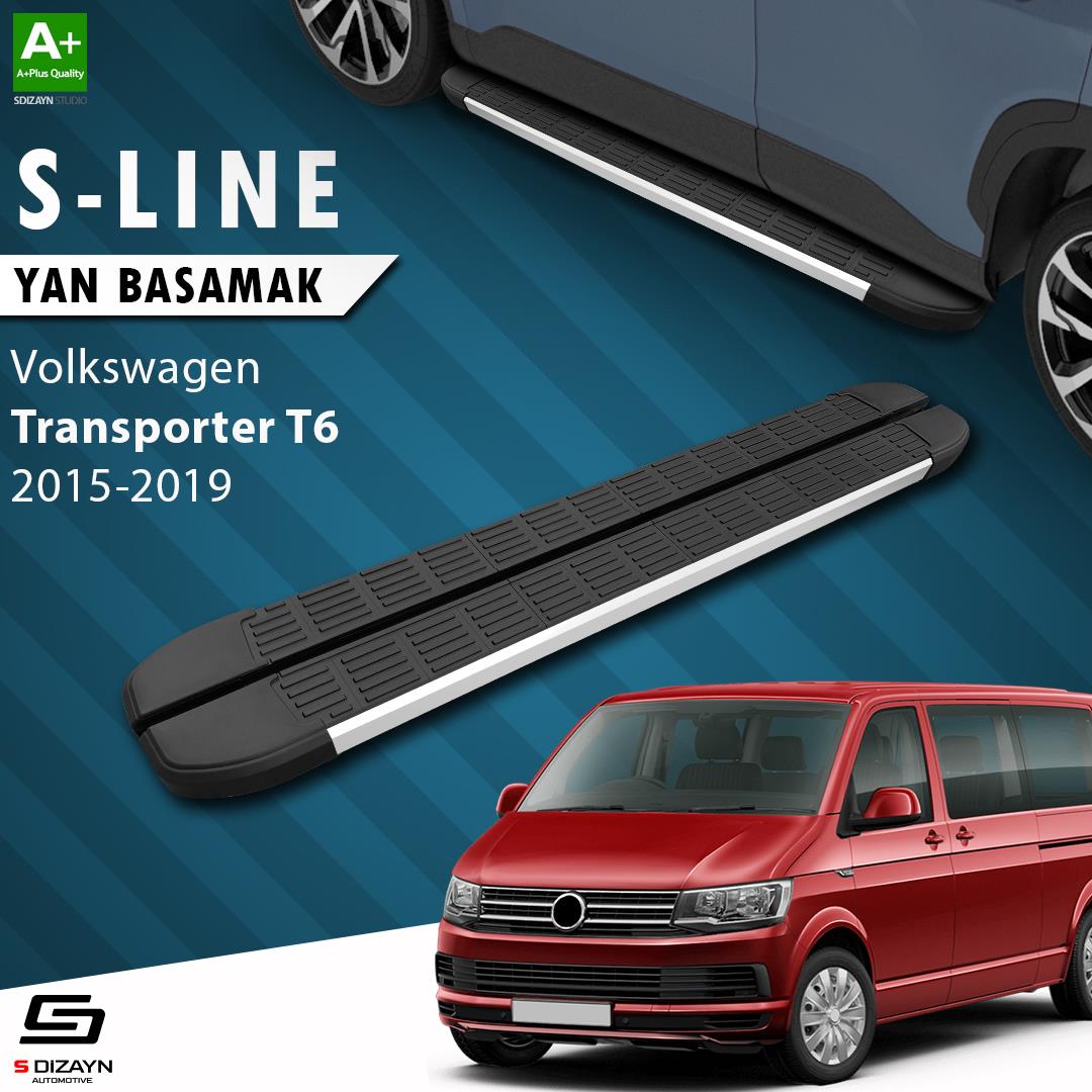 VW Transporter T6 Kısa Şase S-Line Aluminyum Yan Basamak 213 Cm 2015-2019 A+ Kalite