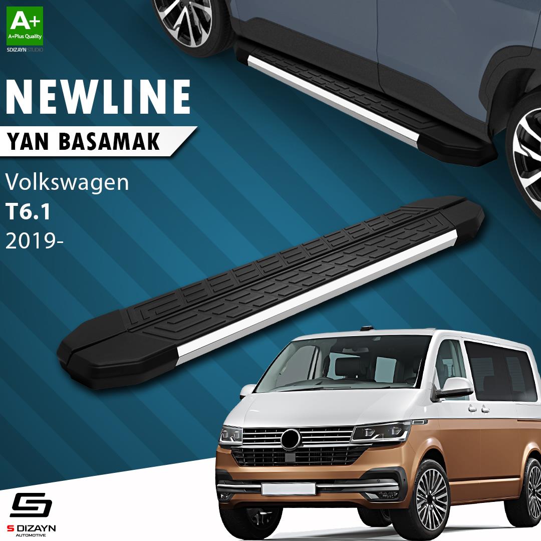 VW Transporter T6.1 Kısa Şase NewLine Krom Yan Basamak 213 Cm 2019-2025 A+ Kalite