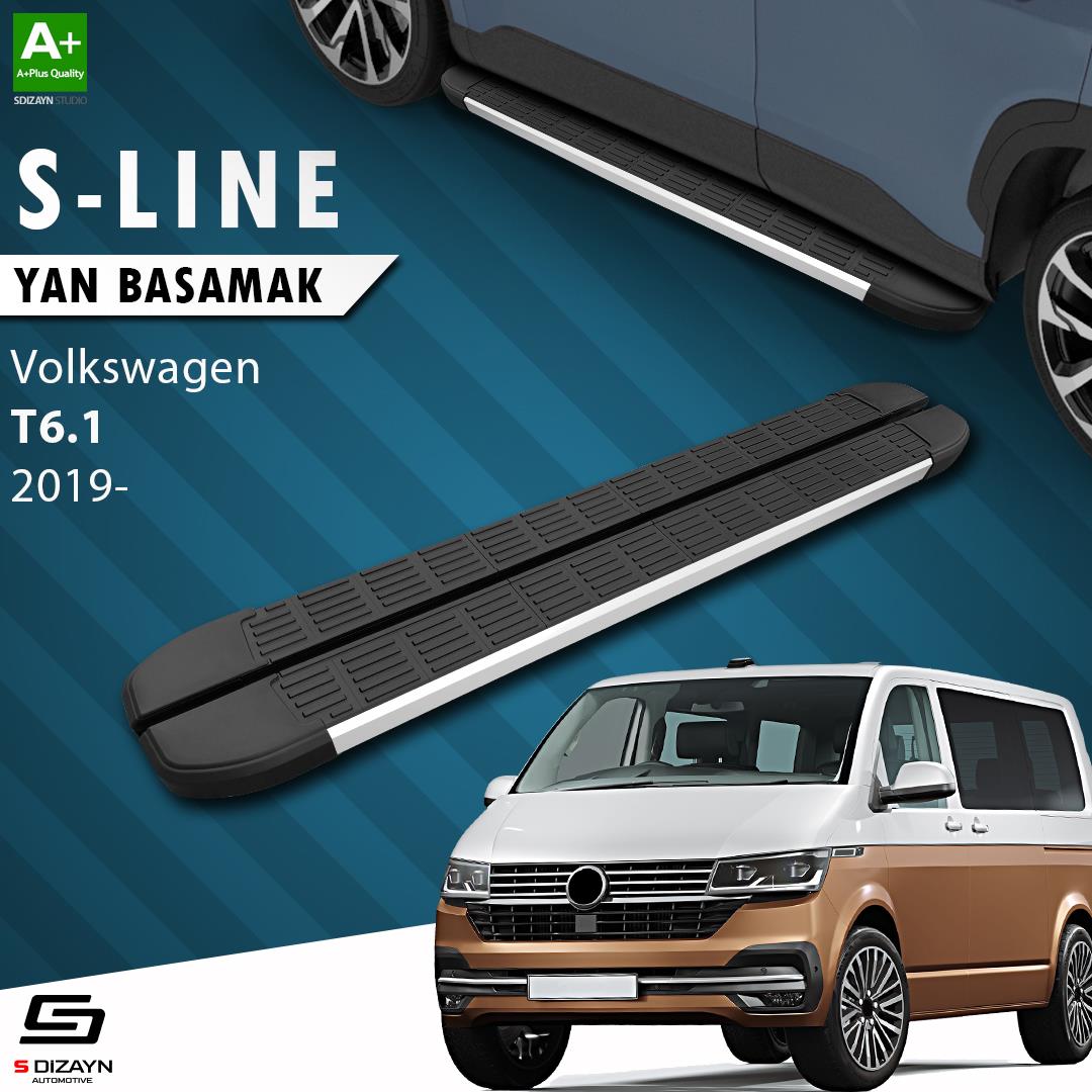 VW Transporter T6.1 Kısa Şase S-Line Aluminyum Yan Basamak 213 Cm 2019-2025 A+ Kalite