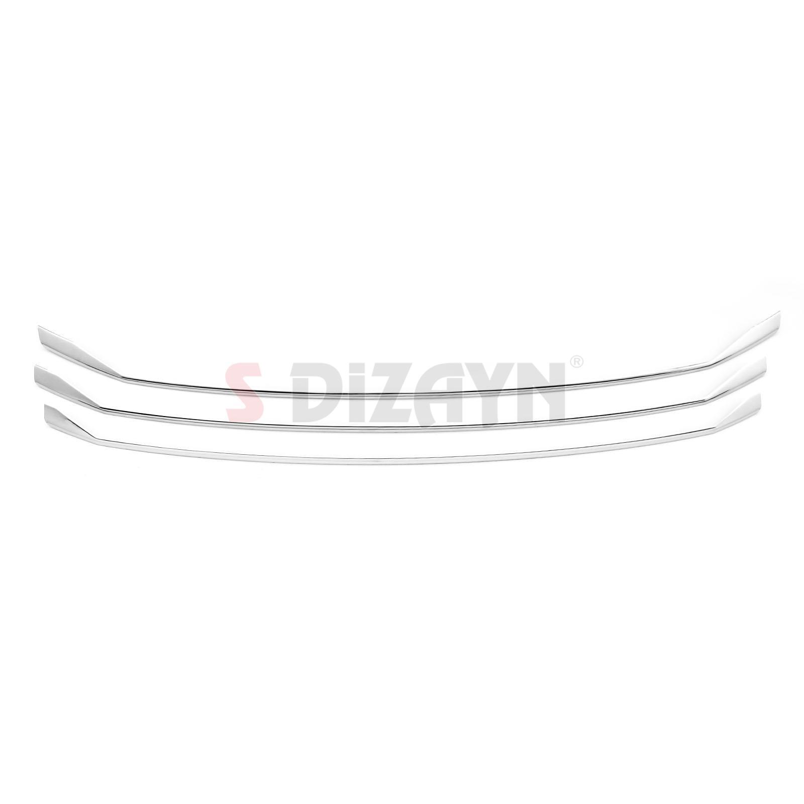 S-Dizayn VW Transporter T6.1 Krom Ön Panjur Alt Çıtası 3 Prç. 2020-2025