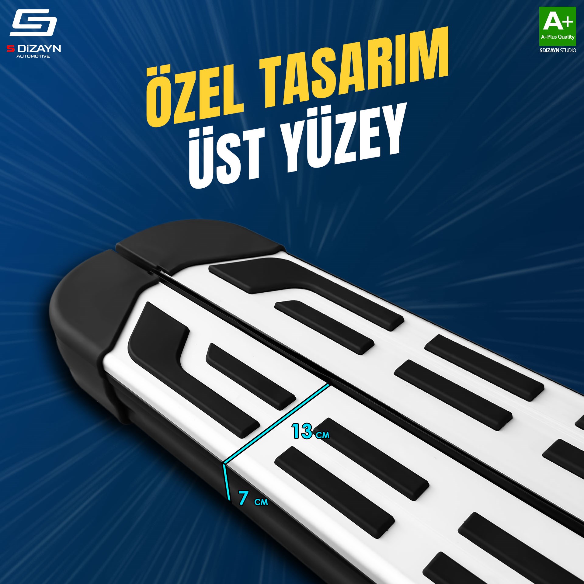 S-Dizayn Volvo XC90 Makyajlı Hybrid S-Plus Gri Yan Basamak 203 Cm 2024 Üzeri A+ Kalite