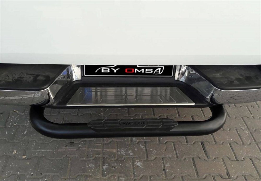 OMSA Toyota Hilux Arka Koruma Çap:76 Siyah 2015 ve Sonrası