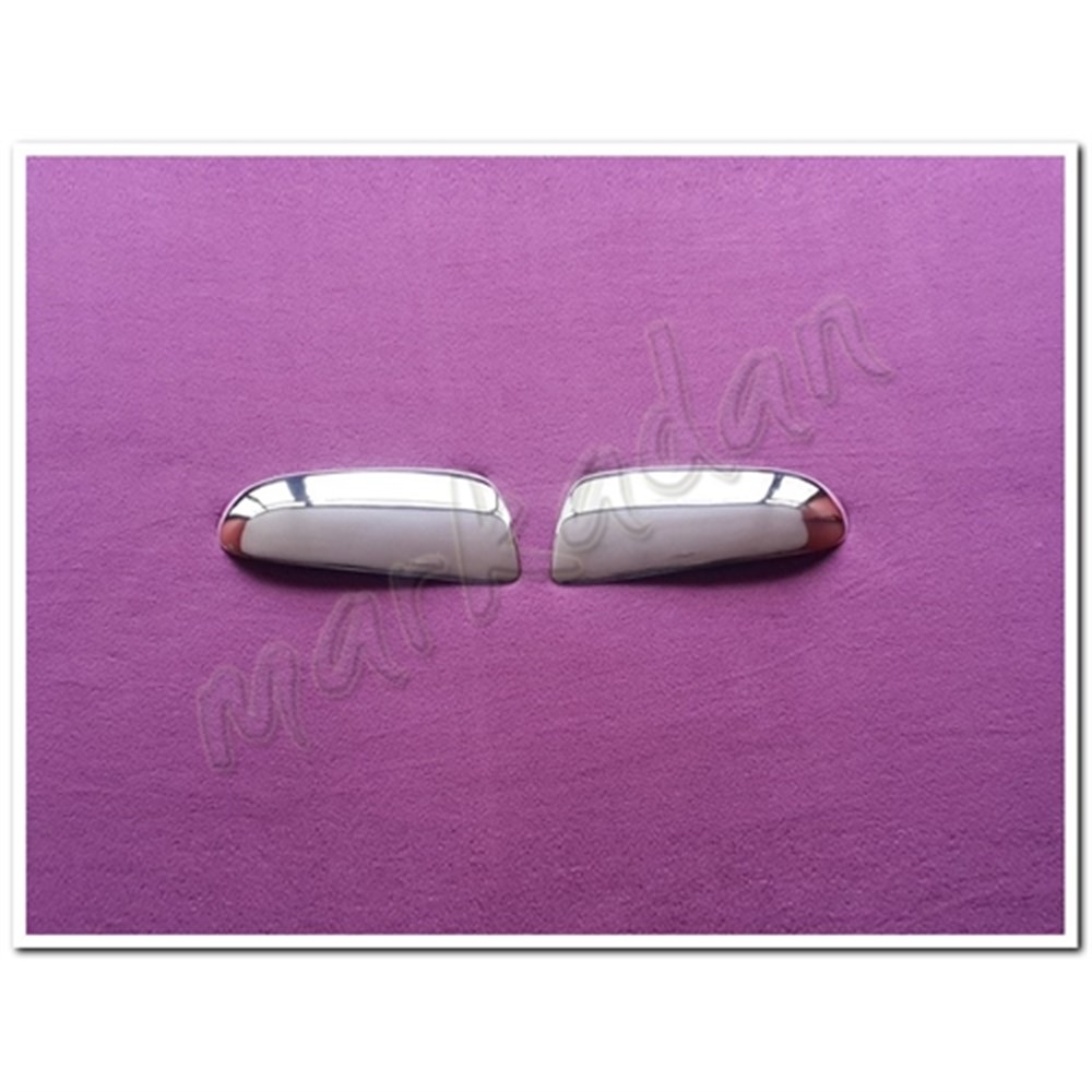 WOC Chrome Chevrolet Aveo Sedan Krom Ayna Kapağı 2006-2011 2 Parça Paslanmaz Çelik