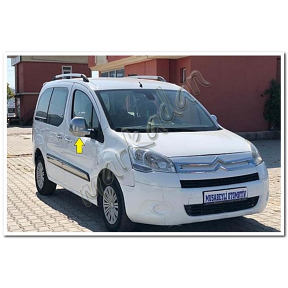 WOC Chrome Citroen Berlingo Krom Ayna Kapağı 2008-2011 2 Parça Abs Krom