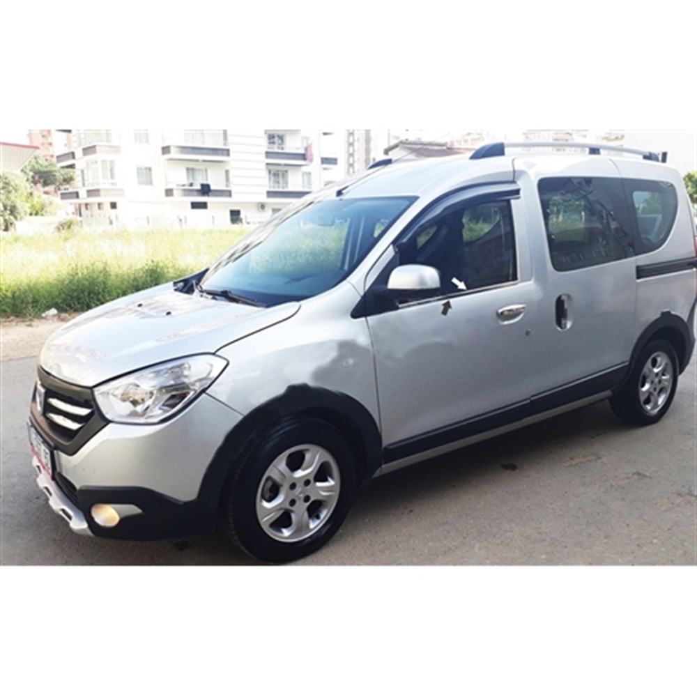 WOC Chrome Dacia Dokker Krom Cam Çıtası 2012-2021 2 Parça Paslanmaz Çelik