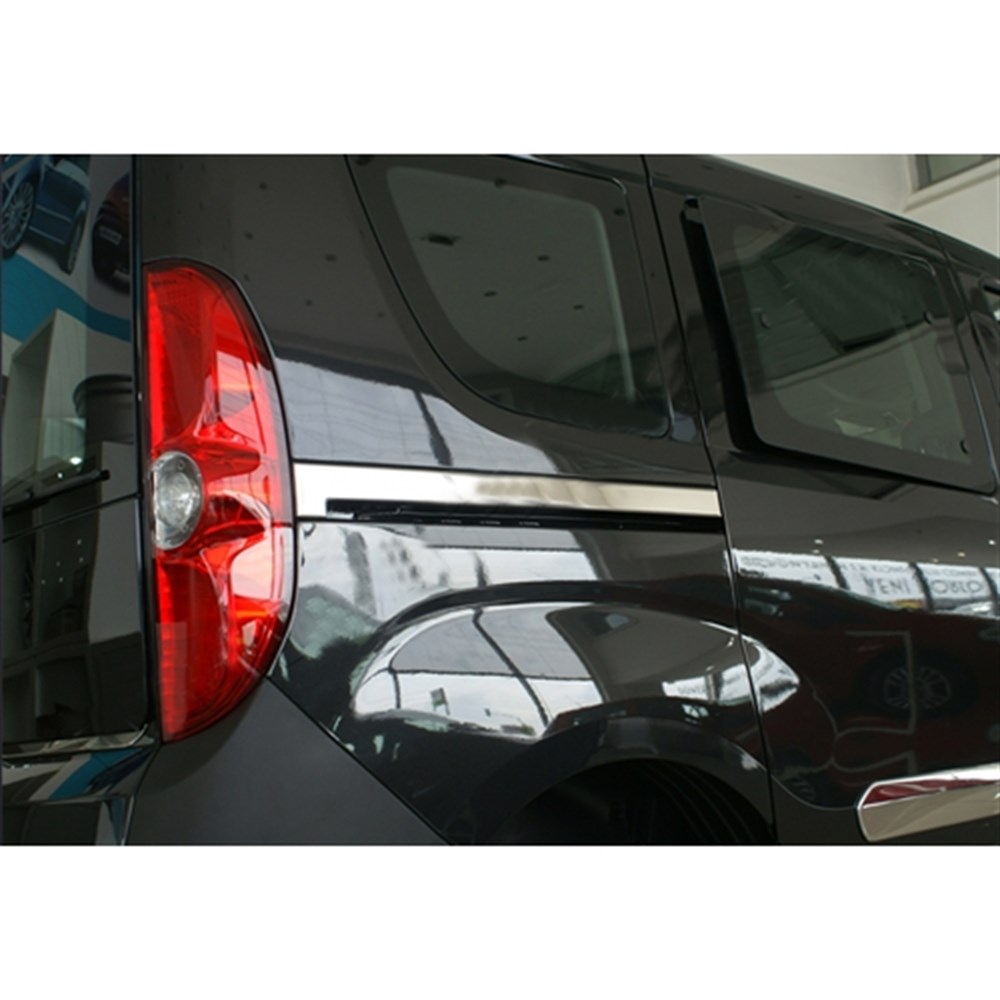 WOC Chrome Fiat Doblo Krom Sürgülü Kapı Çıtası 2010-2023 2 Parça Paslanmaz Çelik