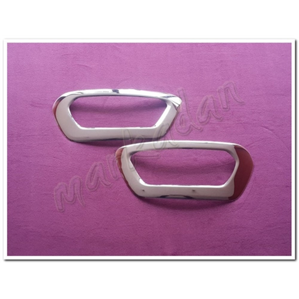 WOC Chrome Ford Transit Krom Sis Farı Çerçevesi 2019 Sonrası 2 Parça Paslanmaz Çelik