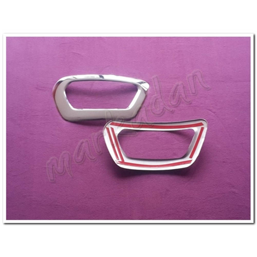 WOC Chrome Ford Transit Krom Sis Farı Çerçevesi 2019 Sonrası 2 Parça Paslanmaz Çelik