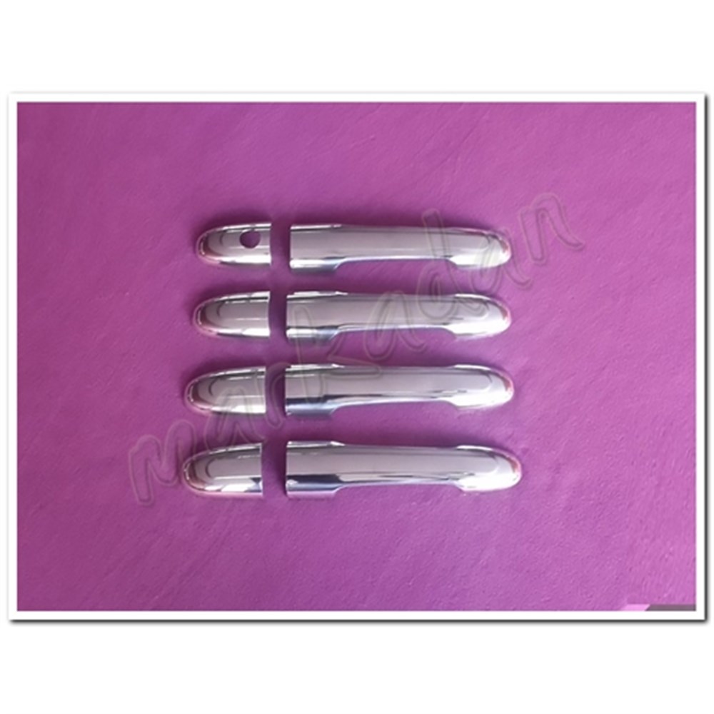 WOC Chrome Mercedes Viano Sensörsüz Krom Kapı Kolu 2004-2014 4 Kapı Paslanmaz Çelik