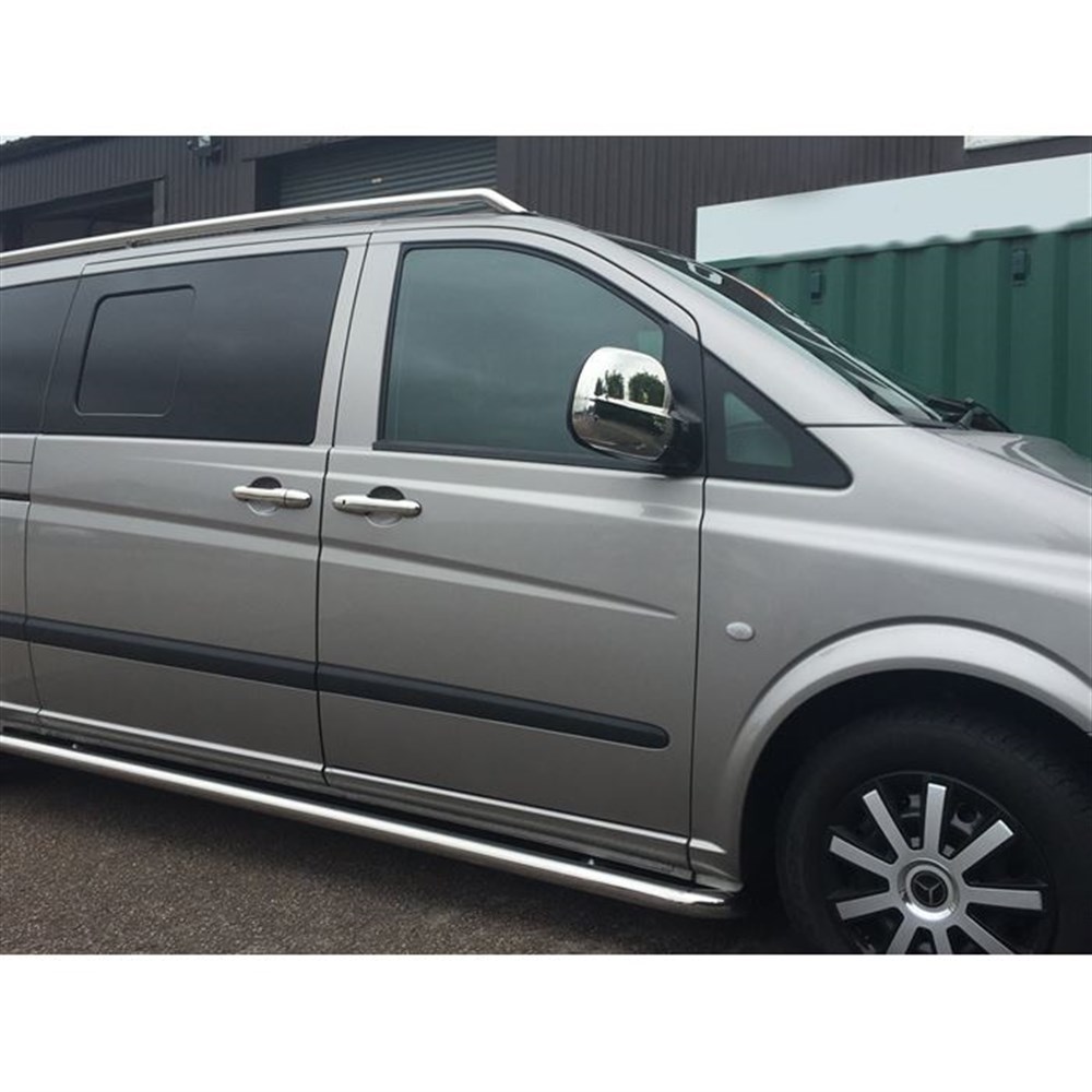 WOC Chrome Mercedes Vito Krom Ayna Kapağı 2004-2010 2 Parça Abs Krom