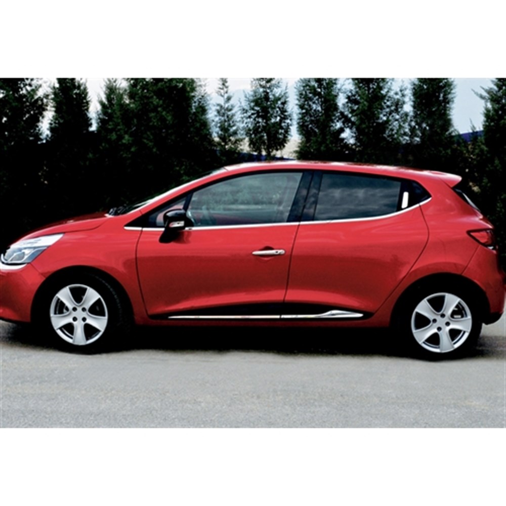WOC Chrome Renault Clio 4 Krom Yan Kapı Çıtası 2012-2020 4 Parça Paslanmaz Çelik