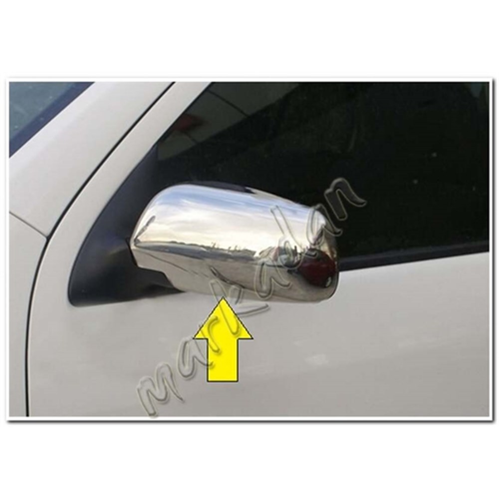WOC Chrome Skoda Octavia Krom Ayna Kapağı 2000-2004 2 Parça Paslanmaz Çelik
