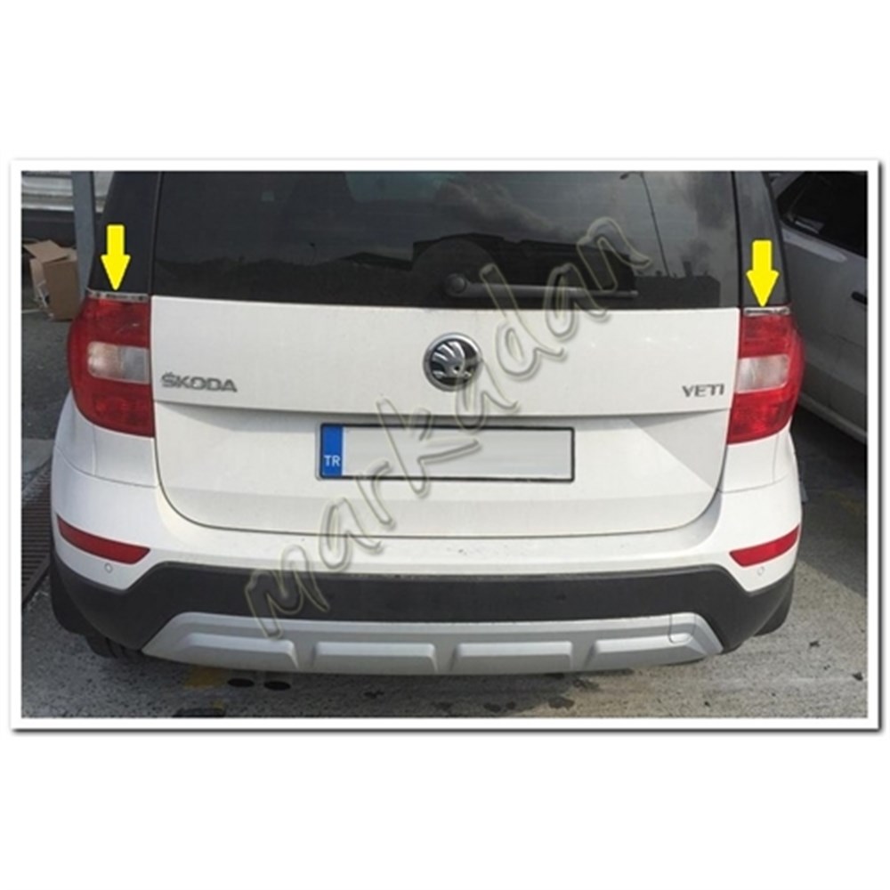 WOC Chrome Skoda Yeti Krom Stop Alt Çıtası 2010-2017 2 Parça Paslanmaz Çelik