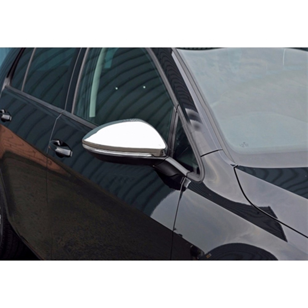 WOC Chrome VW Golf 7 Krom Ayna Kapağı 2012-2020 2 Parça Paslanmaz Çelik
