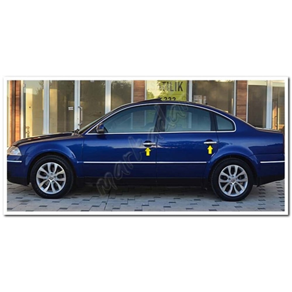 WOC Chrome VW Passat 3B Krom Kapı Kolu 1996-2005 4 Kapı Paslanmaz Çelik