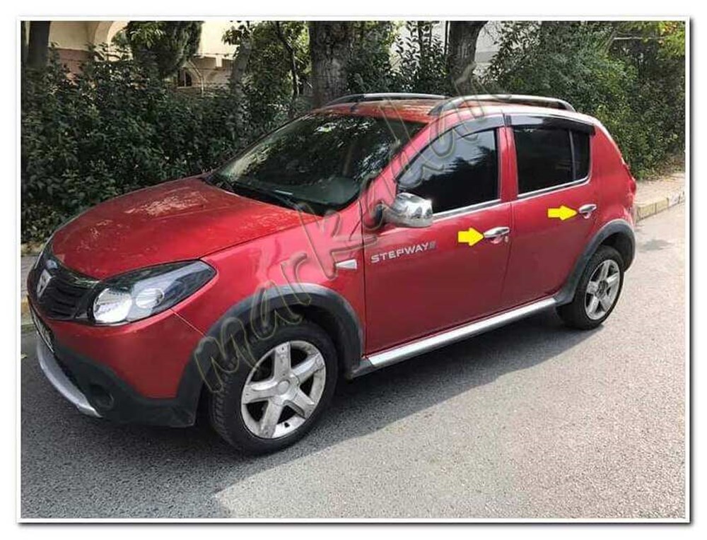 DB Chrome Dacia Sandero Kapı Kolu Nikelajı 2008-2012 4 Kapı P.Çelik