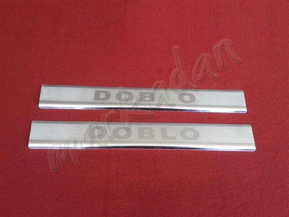 DB Chrome Fiat Doblo Krom Kapı Eşiği 2010 Sonrası 2 Parça P.Çelik