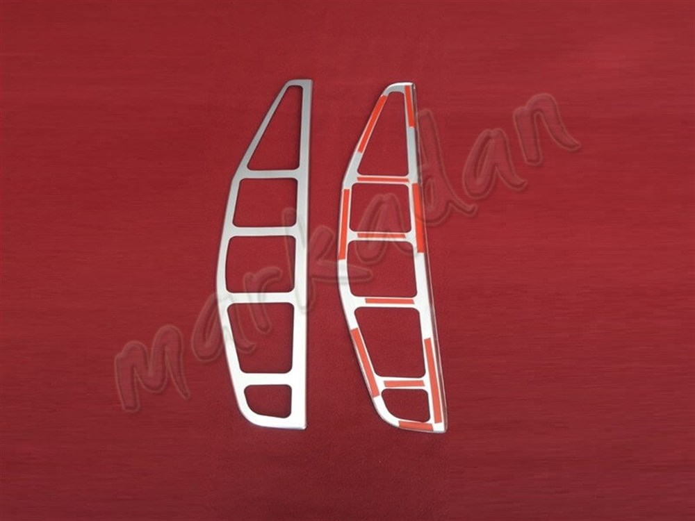 DB Chrome Fiat Doblo Stop Çerçeve Nikelajı 2000-2006 2 Parça P.Çelik