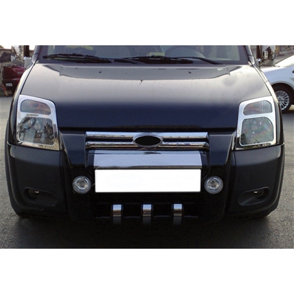 DB Chrome Ford Connect Far Çerçeve Nikelajı 2002-2014 2 Parça P.Çelik
