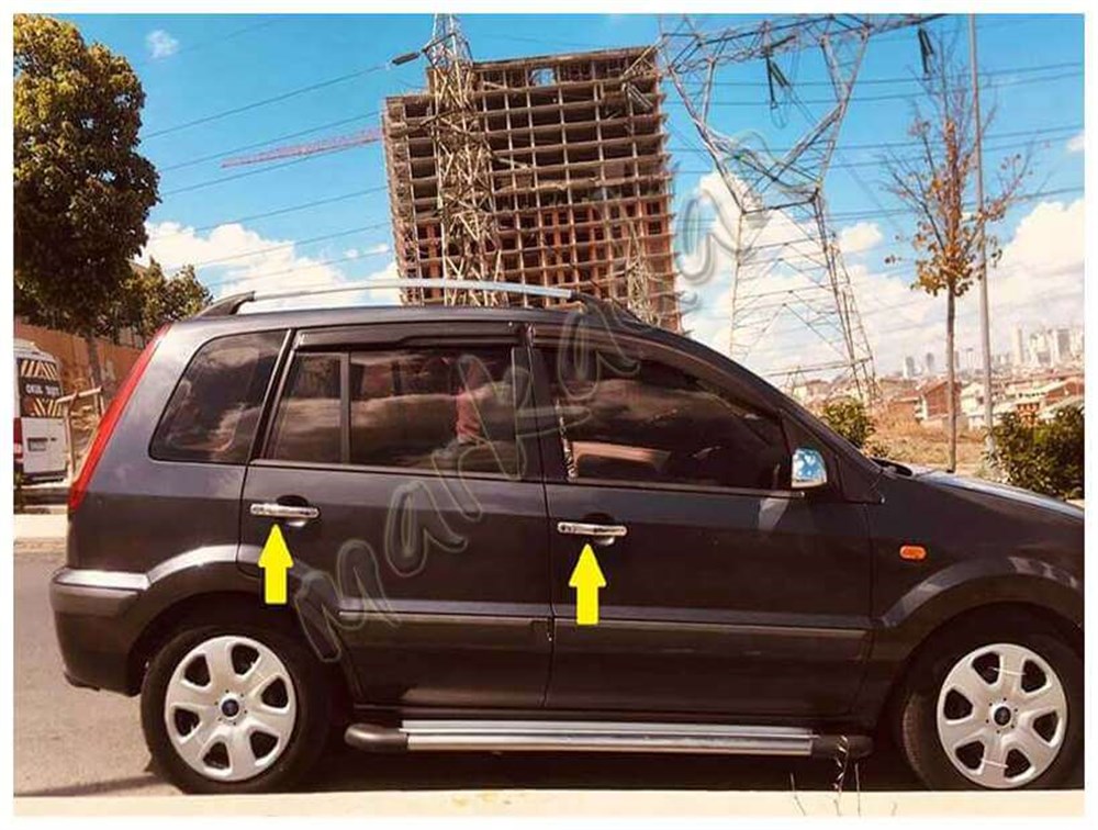 DB Chrome Ford Fusion Kapı Kolu Nikelajı 2002-2012 4 Kapı P.Çelik