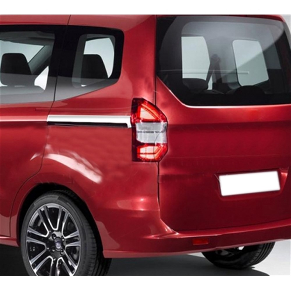 DB Chrome Ford Tourneo Courier Sürgülü Kapı Çıta Nikelajı 2014-2023 2 Parça P.Çelik