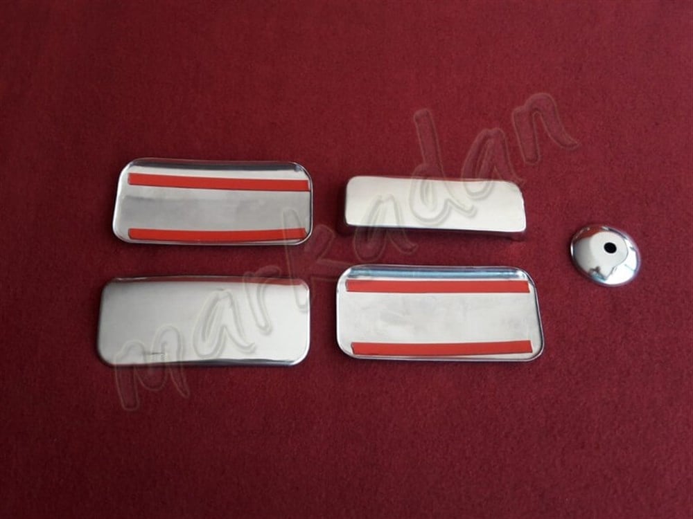 DB Chrome Ford Transit Kapı Kolu Nikelajı 2003-2013 4 Kapı 5 Parça P.Çelik