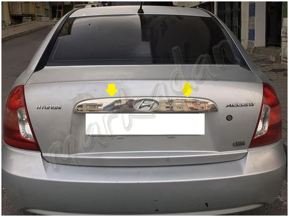 DB Chrome Hyundai Accent Era Krom Bagaj Çıtası 2005-2011 P.Çelik