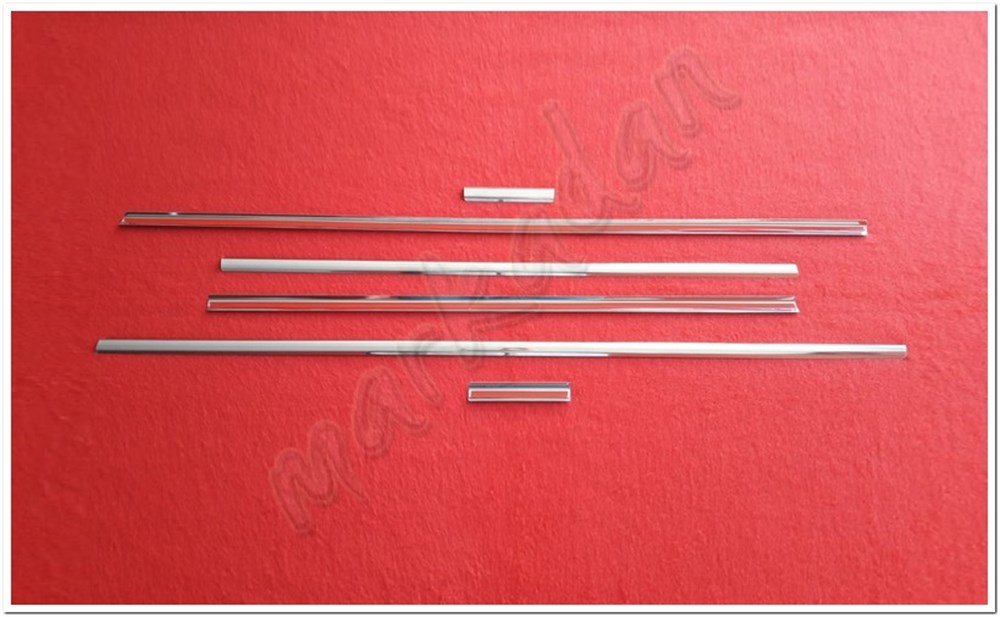 DB Chrome Hyundai i20 Cam Çıtası Nikelajı 2008-2014 6 Parça P.Çelik