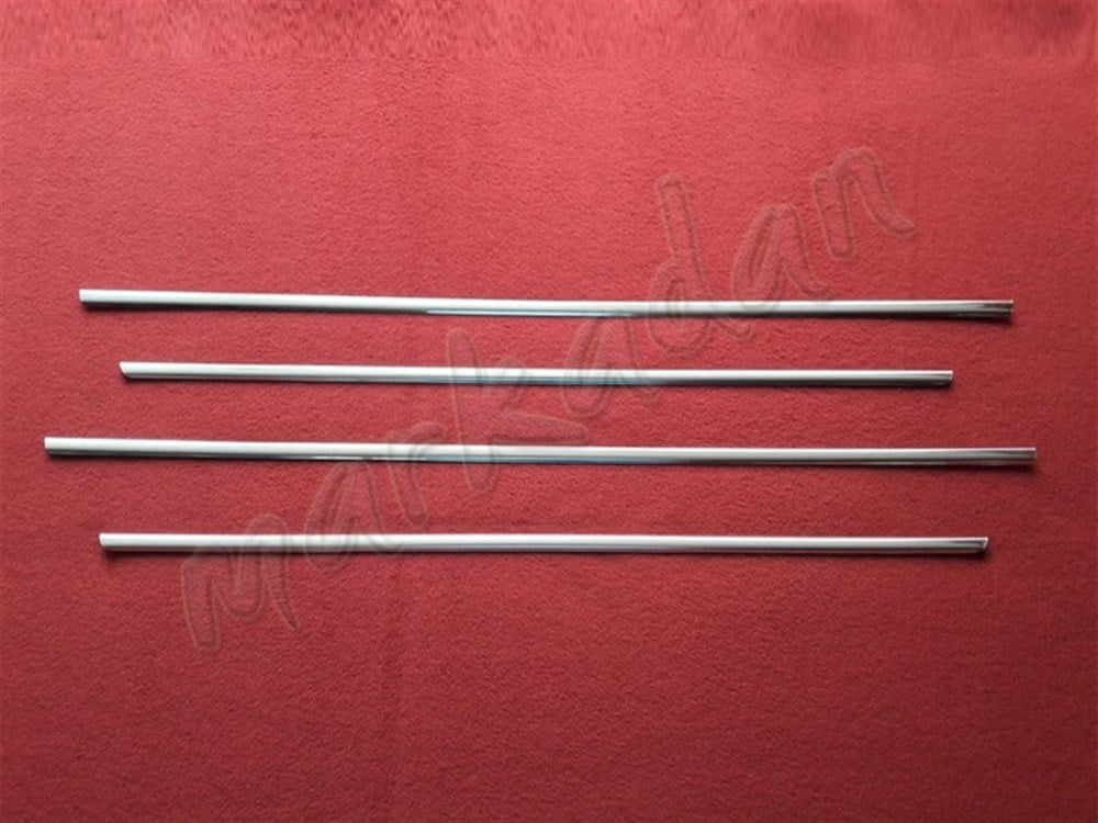 DB Chrome Mercedes E Klasse W124 Cam Çıtası Nikelajı 1984-1995 4 Parça P.Çelik