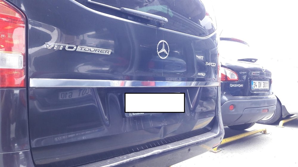 DB Chrome Mercedes Vito Krom Uzun Bagaj Çıtası 2014 Sonrası P.Çelik
