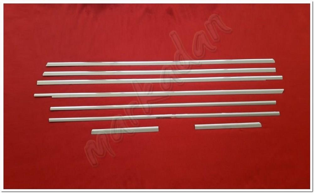 DB Chrome Mercedes Viano W639 Kısa Şasi Cam Çıtası Nikelajı 2004-2014 8 Parça P.Çelik