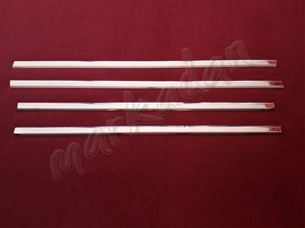 DB Chrome Mitsubishi Lancer Cam Çıtası Nikelajı 2008-2020 4 Parça P.Çelik