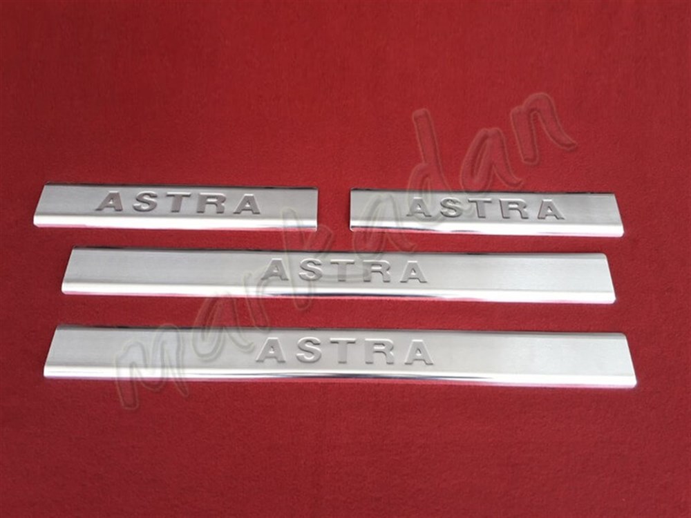 DB Chrome Opel Astra G Krom Kapı Eşiği 1998-2009 4 Parça P.Çelik